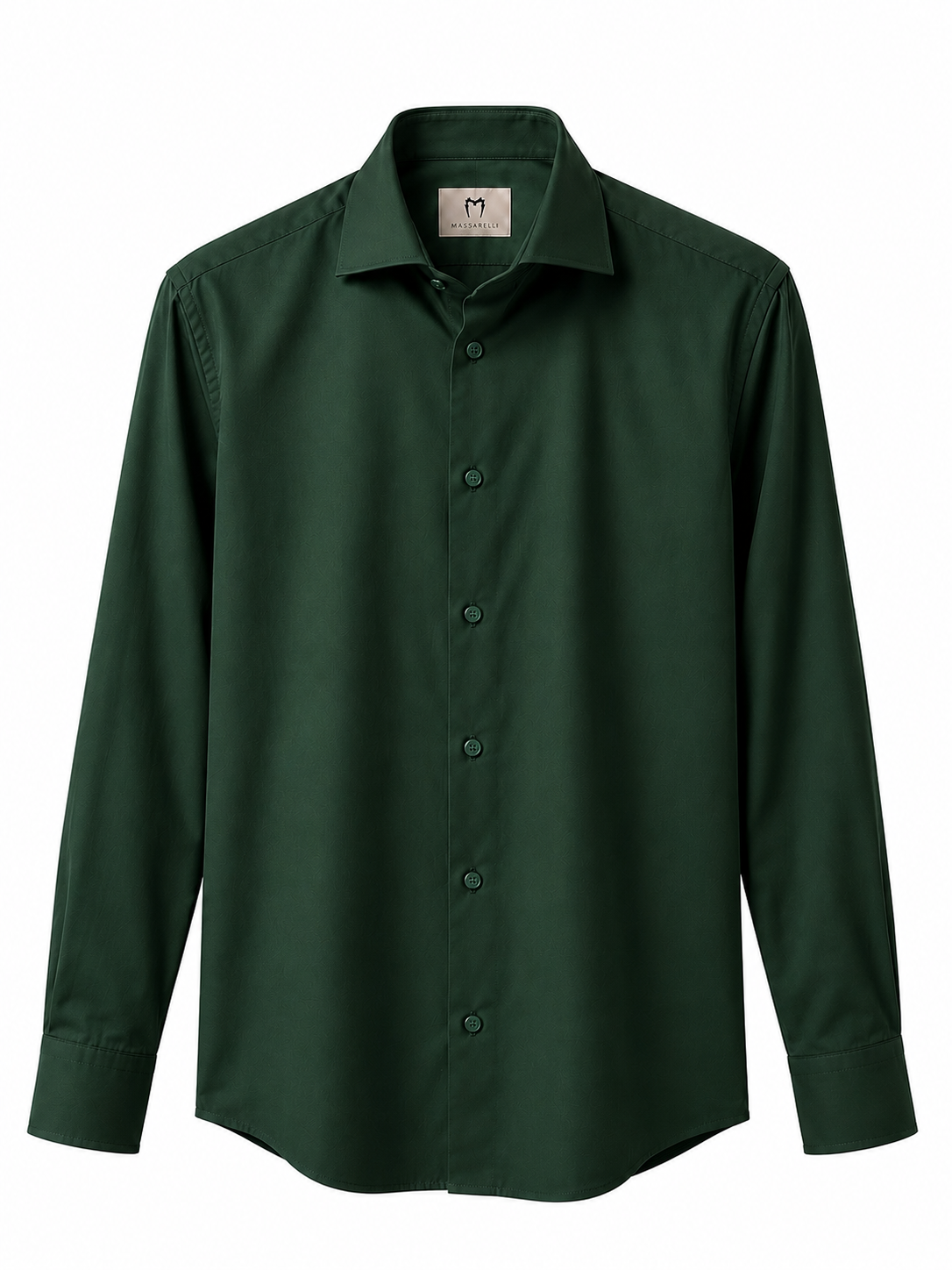 Camicia Tinta Unita Popeline Elasticizzato