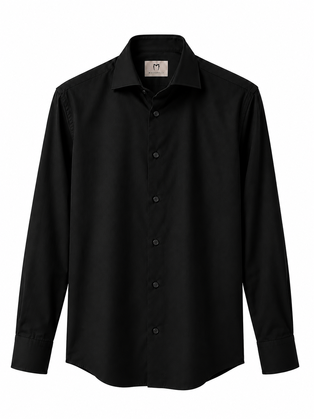 Camicia Tinta Unita Popeline Elasticizzato