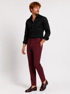 Camicia Tinta Unita Popeline Elasticizzato