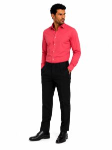 Camicia Tinta Unita Popeline Elasticizzato