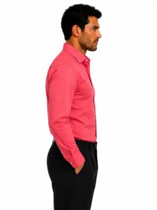 Camicia Tinta Unita Popeline Elasticizzato